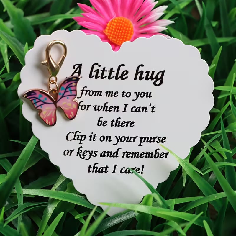 🦋Elegant Butterfly Charm with Warm Card